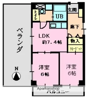 第七小崎ビル【5階】の間取り
