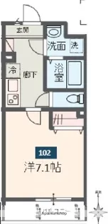 MELDIA北綾瀬Ⅳ【1階】の間取り