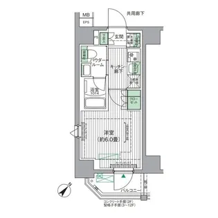 BPRレジデンス青砥【9階】の間取り