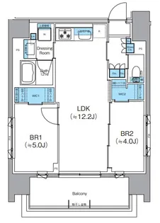 クレヴィアリグゼ錦糸町【8階】の間取り