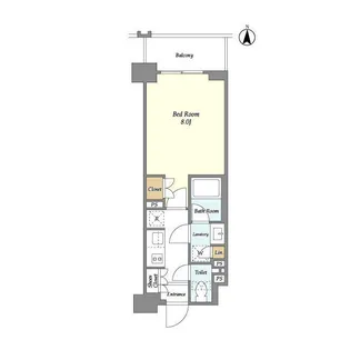 ラティエラ両国【4階】の間取り