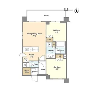 ラティエラ両国【9階】の間取り