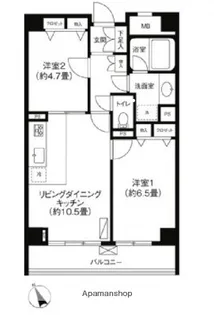 東京都江東区深川2丁目【マンション】の間取り