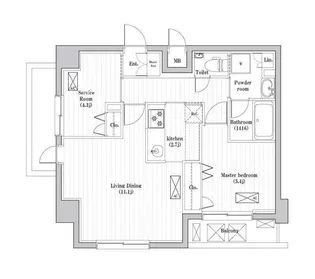 アーバンパーク綾瀬【6階】の間取り