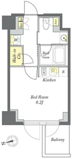 プライムメゾン清澄白河【6階】の間取り