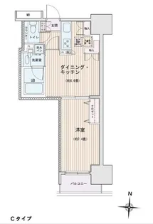 エスティメゾン錦糸町Ⅱ【6階】の間取り
