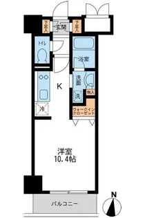 レジデンス両国駅前【9階】の間取り