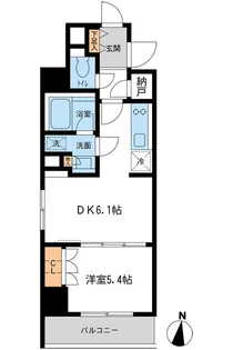 レジデンス両国駅前【0801号室】の間取り