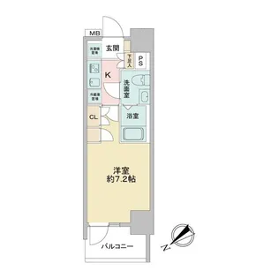 LA DOUCEURお花茶屋Ⅰ【8階】の間取り