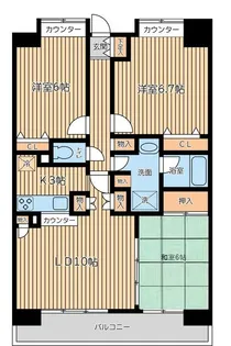 CITY SPIRE 西葛西【1階】の間取り