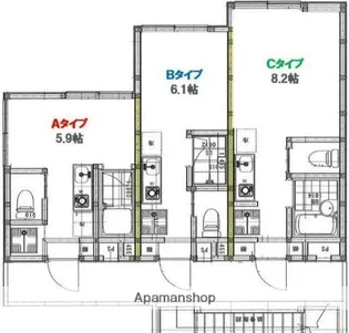 グランソフィア亀有【2階】の間取り