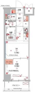 ハーモニーレジデンス東京大島ザ・ガーデン【2階】の間取り