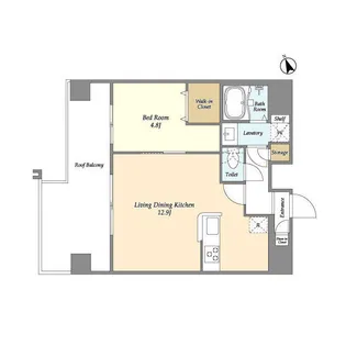 アルファコート綾瀬3【10階】の間取り