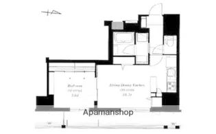 フレンシア菊川【10階】の間取り