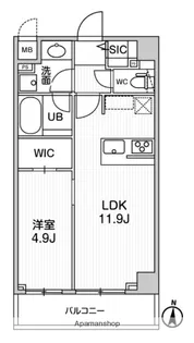 シーズンフラッツ押上テラス【3階】の間取り