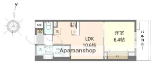 ウエサカ ステューディオ【3階】の間取り