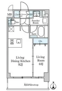 ディームス東陽町Ⅱ【2階】の間取り