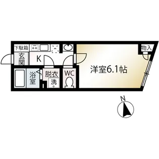 MQUARTO五反野【2階】の間取り
