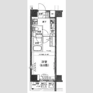 アイル東京深川【6階】の間取り