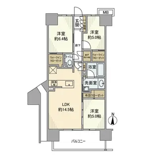 メイツ深川住吉【9階】の間取り