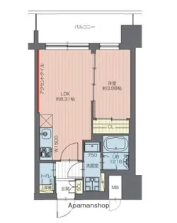 プレジオ亀有【10階】の間取り