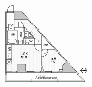 グラシアプレイス曳舟【12階】の間取り