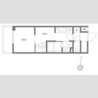 グランパセオ清澄白河Ⅱ【1階】の間取り