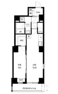 アーバンパーク亀戸Ⅱ【8階】の間取り