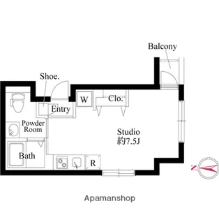 ALATO錦糸町NORTH【3階】の間取り