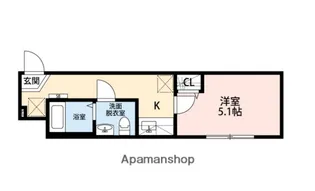 ブラン堀切菖蒲園【1階】の間取り