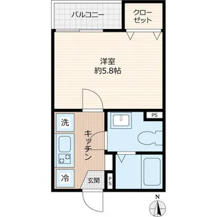 メゾンド・アヴェニール綾瀬【2階】の間取り