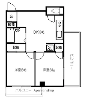第二桑岡ビル【5階】の間取り
