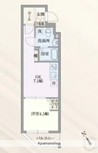 グランパセオ門前仲町【4階】の間取り