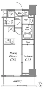 東京都江東区佐賀2丁目【マンション】の間取り