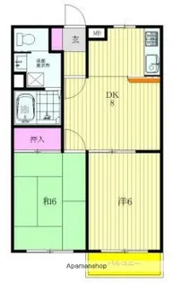 メゾン遠山Ⅱ【2階】の間取り