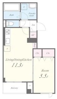 アーク アコルト アヤセ【4階】の間取り