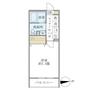 エルスタンザ綾瀬1丁目【2階】の間取り