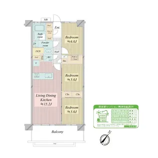 NーSTAGE船堀【5階】の間取り