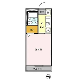 ロイヤルハイツⅡ【2階】の間取り