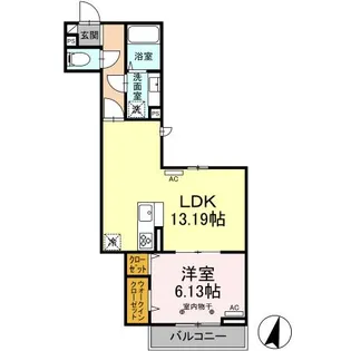 アヴァンス青井【2階】の間取り