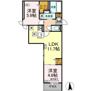 (仮称)足立区六町2丁目PJⅡ【1階】の間取り
