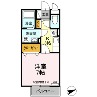 グランフィールドⅢ【2階】の間取り