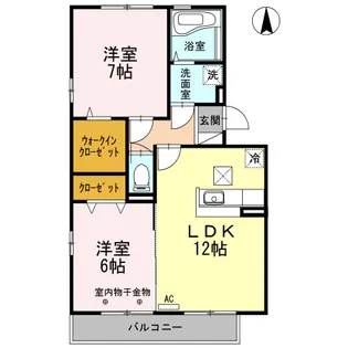 サルドセジュール【1階】の間取り