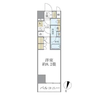 COCOーCHILL KAMEARI【2階】の間取り