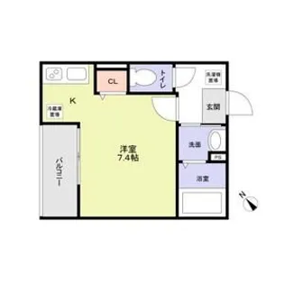 ウエストガーデン南花畑【1階】の間取り