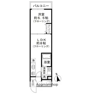 Jブラン綾瀬【1階】の間取り