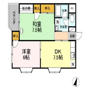 パレス細田【3階】の間取り