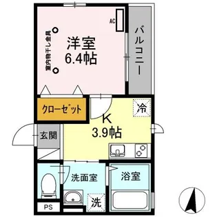 ブリーズ綾瀬【3階】の間取り