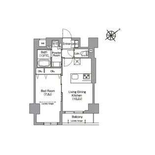 HF押上レジデンス【4階】の間取り