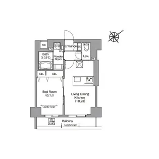 HF押上レジデンス【5階】の間取り